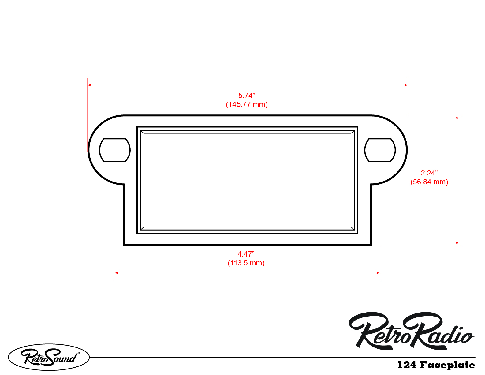124 Faceplate