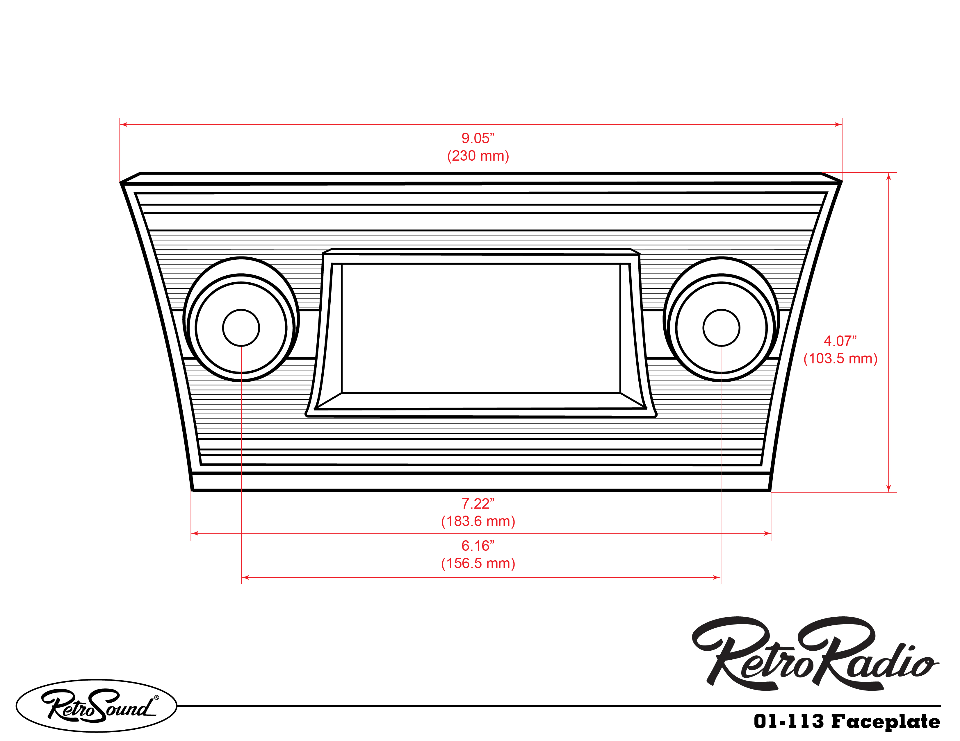01113 Faceplate