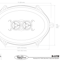 R-57N Speaker Print Diagram