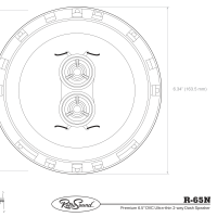 R-65N Speaker Print Diagram