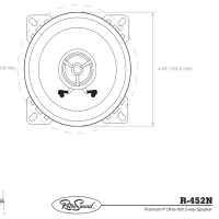R-452N Speaker Print Diagram