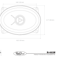 R-463N Speaker Print Diagram