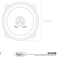 R-525N Speaker Print Diagram