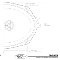 R-693N Speaker Print Diagram